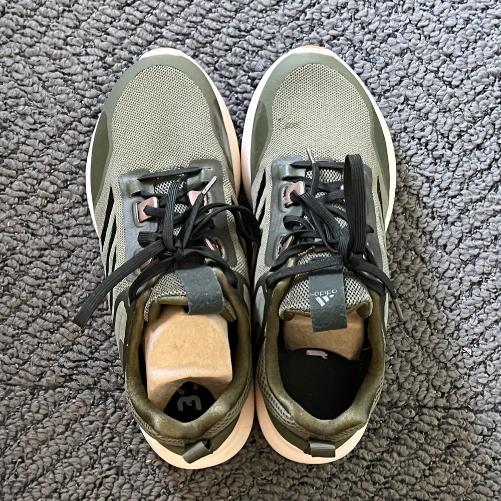 Adidas NMD R2 lightly used Olive and Black Running Shoes